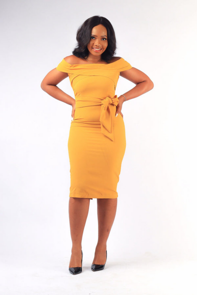 CHIKA OFF SHOULDER DRESS