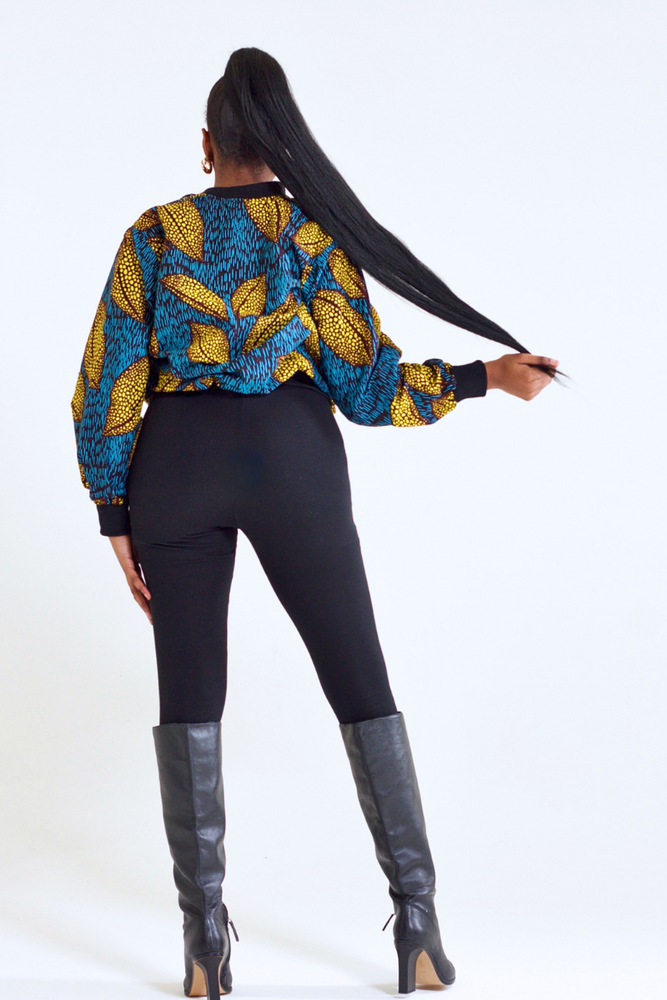 OYINDA AFRICAN PRINT BOMBER JACKET - DESIRE1709