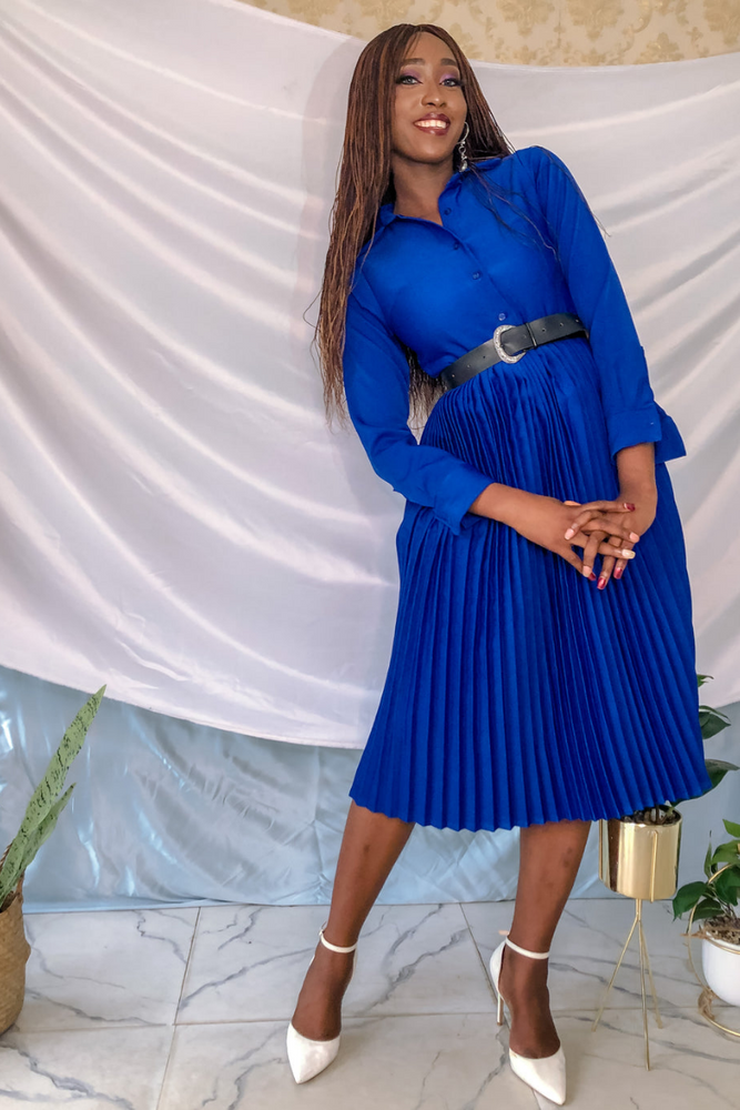 BETHIKA PLEATED DRESS - DESIRE1709