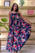 CARRIE FLORAL SPAGHETTI STRAP MAXI DRESS