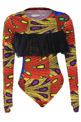 TELEOLA AFRICAN PRINT BODYSUIT - DESIRE1709
