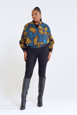 OYINDA AFRICAN PRINT BOMBER JACKET