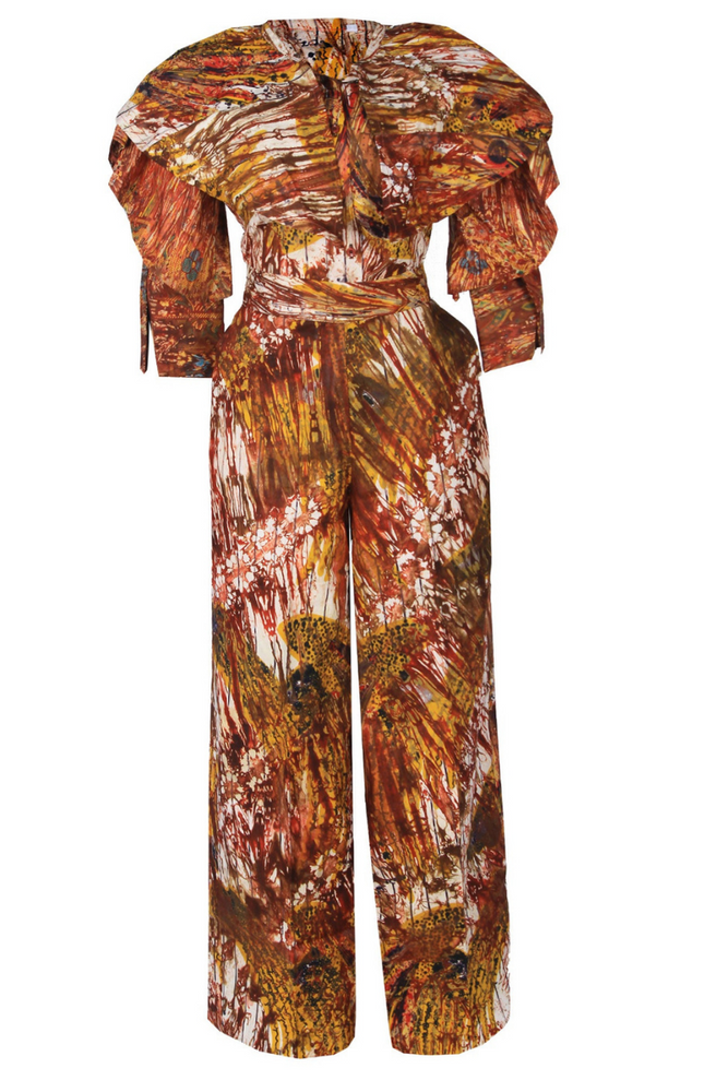 NANA AFRICAN PRINT ADIRE SET (RED) - DESIRE1709