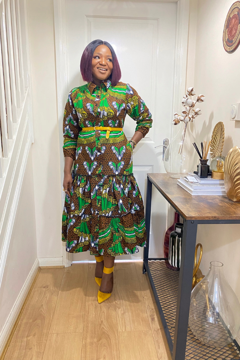 ORE TIERED AFRICAN PRINT ANKARA DRESS - DESIRE1709