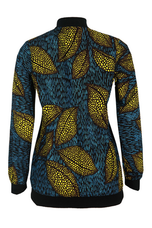 
                
                    Load image into Gallery viewer, OYINDA AFRICAN PRINT BOMBER JACKET - DESIRE1709
                
            