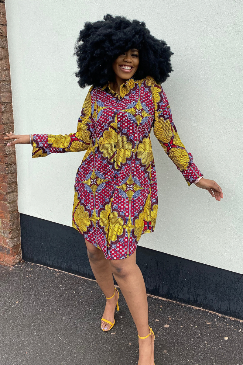 FISAYO BOYFRIEND SHIRT DRESS - DESIRE1709