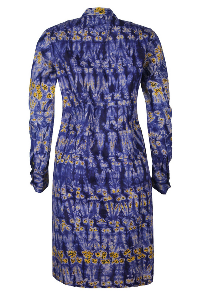 
                
                    Load image into Gallery viewer, PALESA FRILL DETAIL SHIRT DRESS (BLUE) - DESIRE1709
                
            