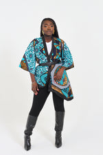 MERCY AFRICAN PRINT ANKARA ASYMMETRIC KIMONO JACKET