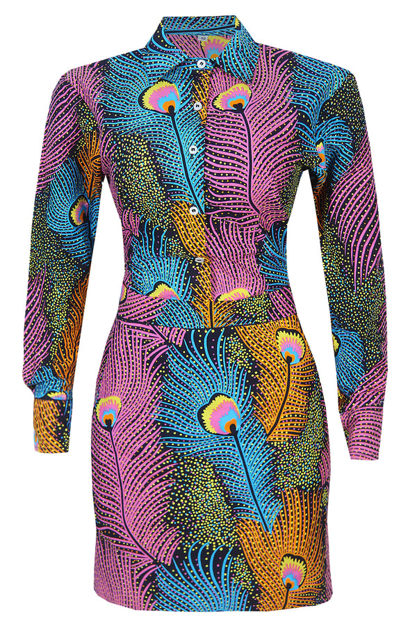 GOKE AFRICAN PRINT SKIRT SET - DESIRE1709