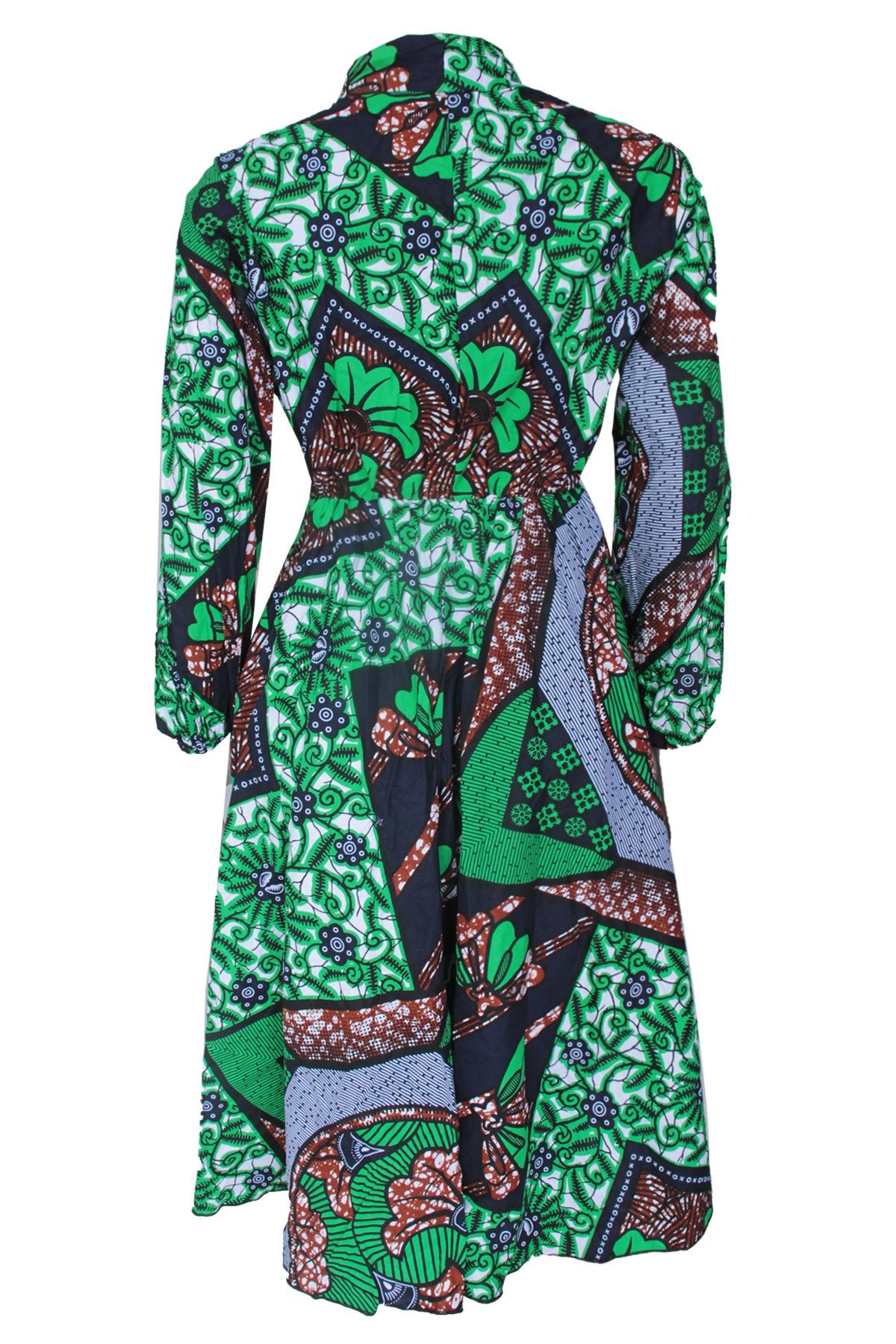 Labake LABAKE AFRICAN PRINT ANKARA MIDI SKATER DRESS – DESIRE1709