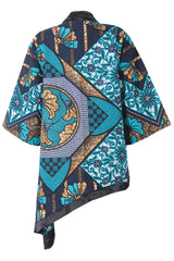 MERCY AFRICAN PRINT ANKARA ASYMMETRIC KIMONO JACKET - DESIRE1709
