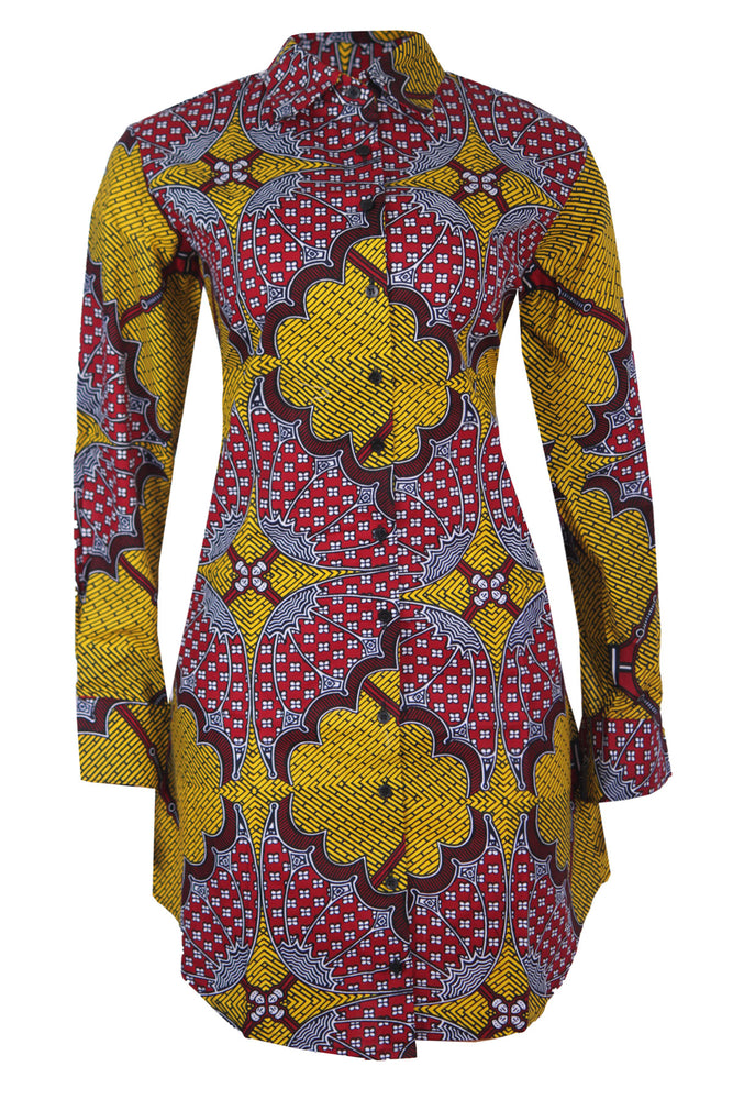 
                
                    Load image into Gallery viewer, FISAYO BOYFRIEND SHIRT DRESS - DESIRE1709
                
            