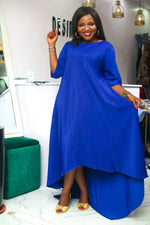 AMIN HIGH-LOW MAXI DRESS